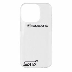Чохол для iPhone 14 Pro Subaru STI лого - PrintSalon