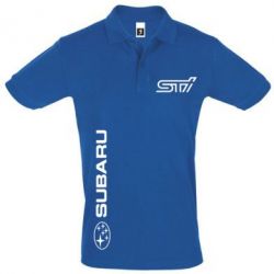 Мужское поло Subaru STI Logo - PrintSalon