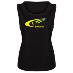 Женская майка Subaru WRT - PrintSalon