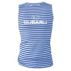 Майка-тельняшка Subaru - PrintSalon