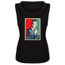 Женская майка Suit up! - PrintSalon
