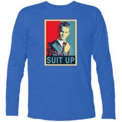 Футболка с длинным рукавом Suit up! - PrintSalon