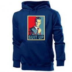 Мужское худи Suit up! - PrintSalon