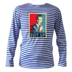 Тельняшка с длинным рукавом Suit up! - PrintSalon