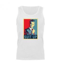 Мужская майка Suit up! - PrintSalon