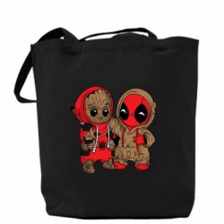 Шоппер Baby Groot And Deadpool - PrintSalon