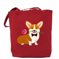 Шоппер Corgi With A Rose - PrintSalon