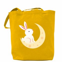 Шоппер Cute rabbit on the moon - PrintSalon