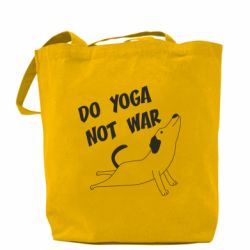 Шоппер Do yoga not war - PrintSalon