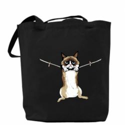 Шоппер Grumpy Cat On The Rope - PrintSalon
