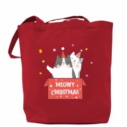 Шоппер Meowy Christmas ( present box ) - PrintSalon