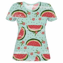 Женская футболка 3D Summer background - PrintSalon