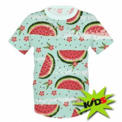 Детская 3D футболка Summer background - PrintSalon