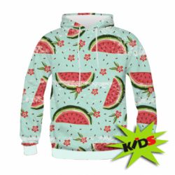 Детское 3D худи Summer background - PrintSalon