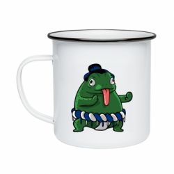Кружка эмалированная Sumo toad - PrintSalon