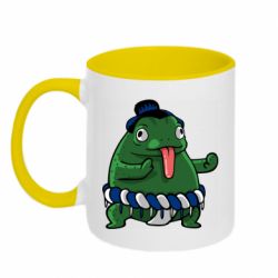 Чашка двухцветная 320ml Sumo toad - PrintSalon