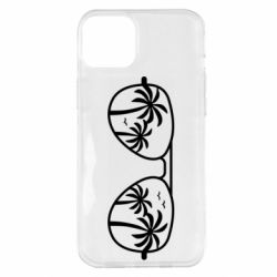 Чехол для iPhone 14 Plus Sunglasses And Palm Trees - PrintSalon