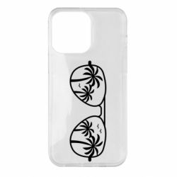 Чехол для iPhone 14 Pro Max Sunglasses And Palm Trees - PrintSalon