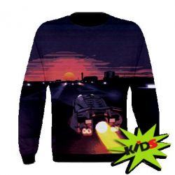 Дитячий 3D світшот Sunset neon