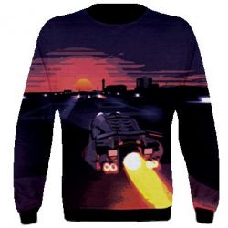 3D свитшот Sunset neon