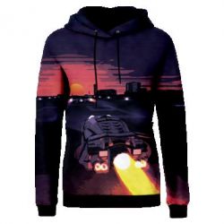 Жіноче 3D худі Sunset neon-PrintSalon Жіноче 3D худі Sunset neon