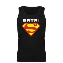 Мужская майка Super Батя - PrintSalon