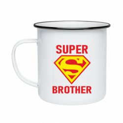 Кружка эмалированная Super Brother - PrintSalon