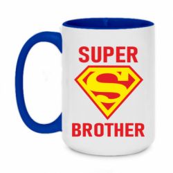 Чашка двухцветная 420ml Super Brother - PrintSalon