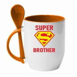 Чашка с ложкой Super Brother - PrintSalon
