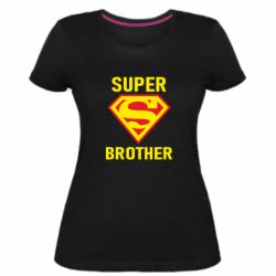 Женская премиум футболка Super Brother - PrintSalon