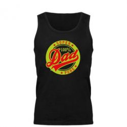 Мужская майка Super Dad Pure 100% - PrintSalon