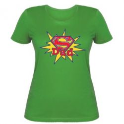 Женская футболка Super Dad - PrintSalon