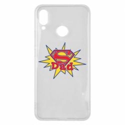 Чехол для Huawei P Smart Plus 2018 Super Dad - PrintSalon