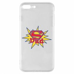 Чехол для iPhone 8 Plus Super Dad - PrintSalon
