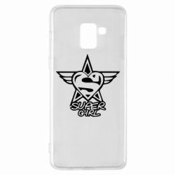 Чехол для Samsung A8+ 2018 Super Girl - PrintSalon