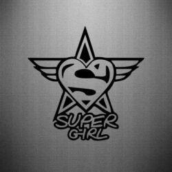 Наклейка Super Girl-PrintSalon Наклейка Super Girl