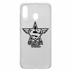 Чехол для Samsung A20 Super Girl - PrintSalon