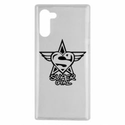 Чехол для Samsung Note 10 Super Girl - PrintSalon