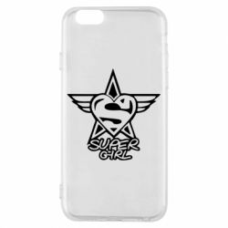 Чехол для iPhone 6/6S Super Girl - PrintSalon