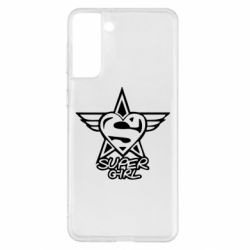Чехол для Samsung S21+ Super Girl