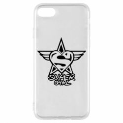 Чехол для iPhone 8 Super Girl - PrintSalon