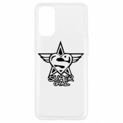 Чехол для Oppo Reno 4 Super Girl - PrintSalon