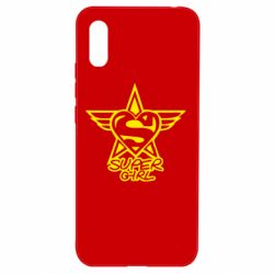 Чехол для Xiaomi Redmi 9a Super Girl