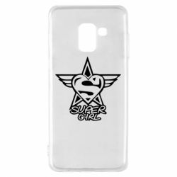 Чехол для Samsung A8 2018 Super Girl