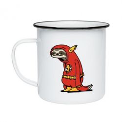 Кружка емальована Super lazy flash - PrintSalon