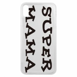 Чехол для iPhone Xs Max Супер мама - PrintSalon