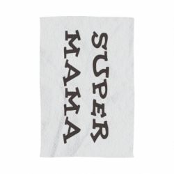 Полотенце с принтом Супер мама - PrintSalon