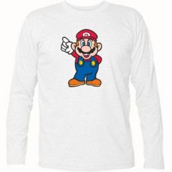 Футболка з довгим рукавом Супер Маріо - PrintSalon