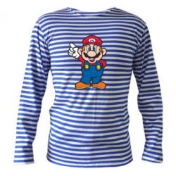 Тельняшка с длинным рукавом Супер Марио