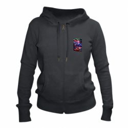 Женское худи на молнии Super power avengers - PrintSalon